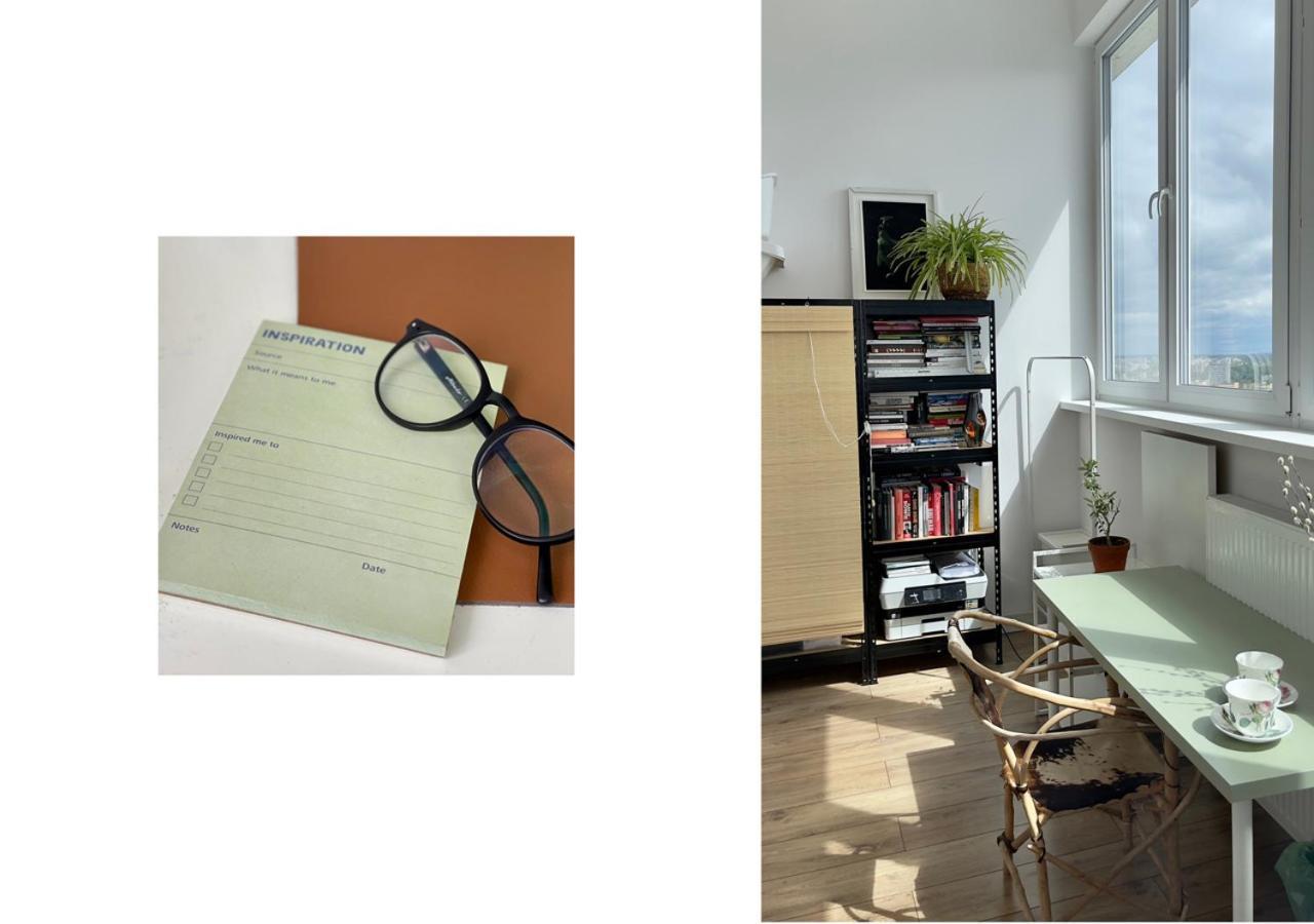 Appartement Atelier W Sercu Warszawy Z Panoramicznym Widokiem à Varsovie Extérieur photo