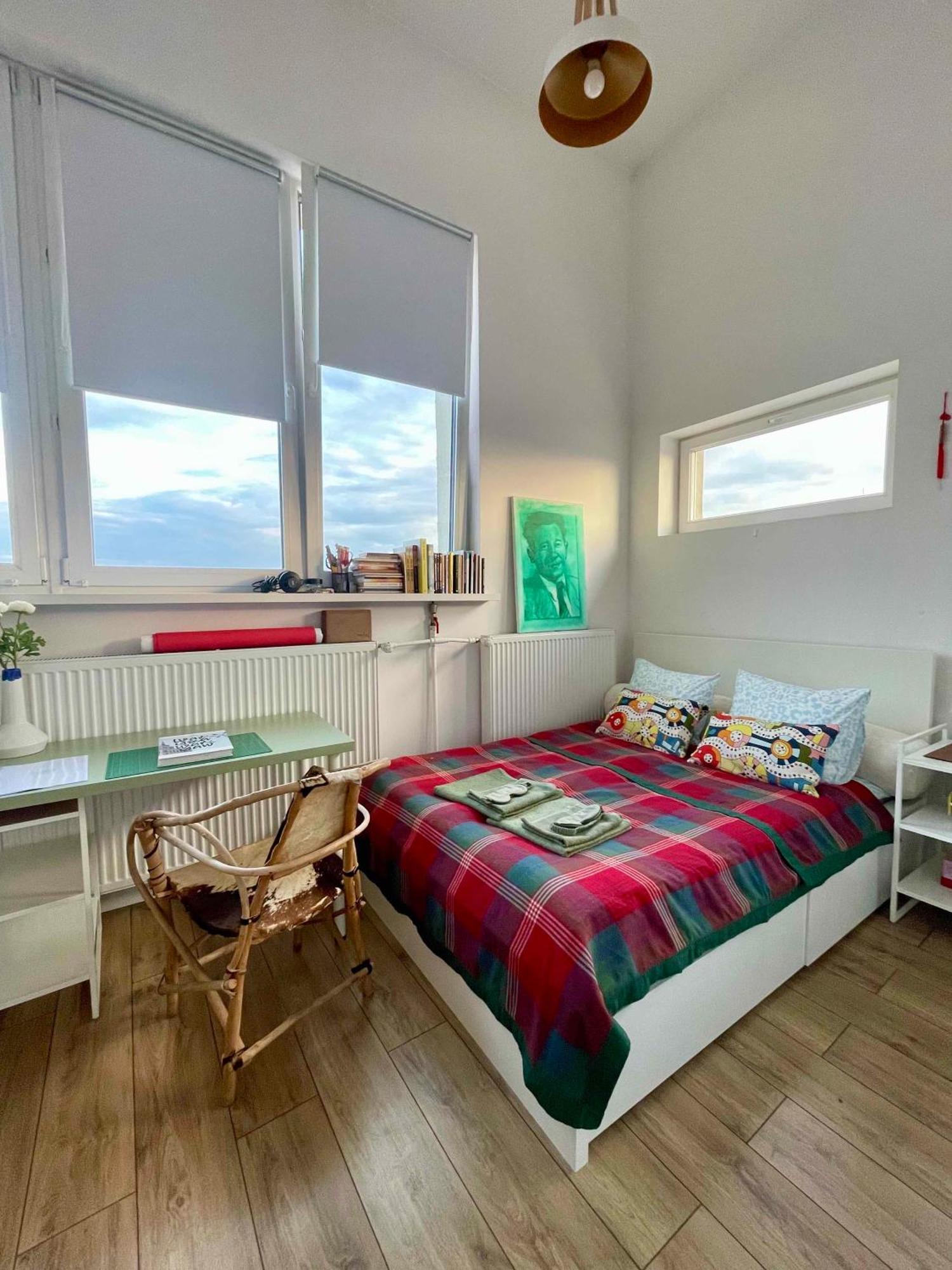 Appartement Atelier W Sercu Warszawy Z Panoramicznym Widokiem à Varsovie Extérieur photo